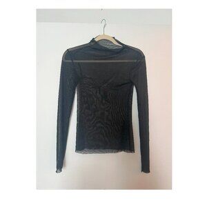 Zara See-Through Black Long Sleeve